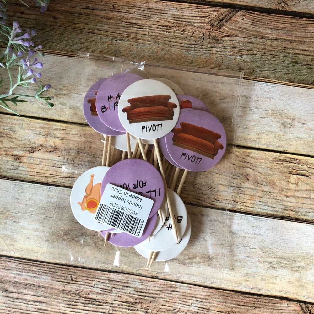 NIP Friends TV Show Party Cupcake Toppers